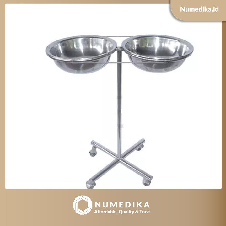 Standar Waskom MIRAII Double  Stainless Steel Kaki 4